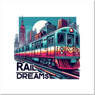 Subway Train, Rail Dreams Posters and Art